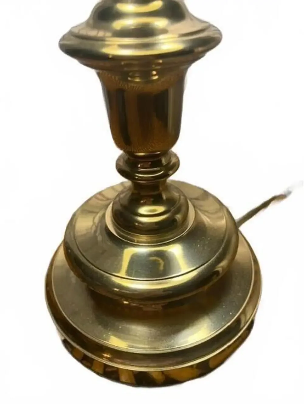 Stunning Mid-Century Brass Barley Twist Table Lamp
